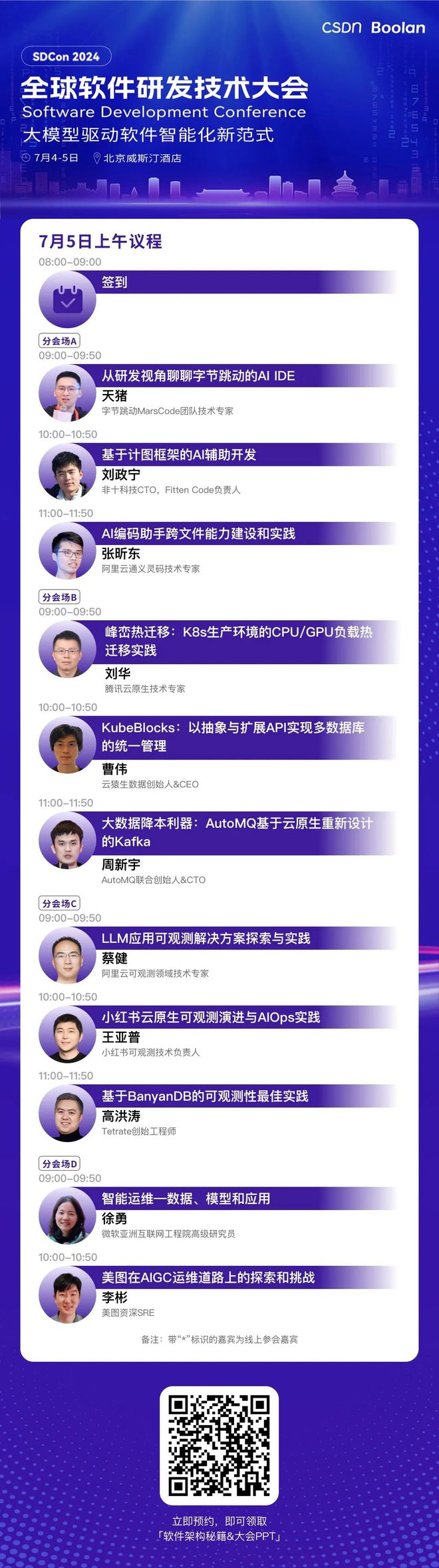 大师领衔专家云集SDCon 2024 全球软件研发技术大会日程发布！ 附参会指南(图4)