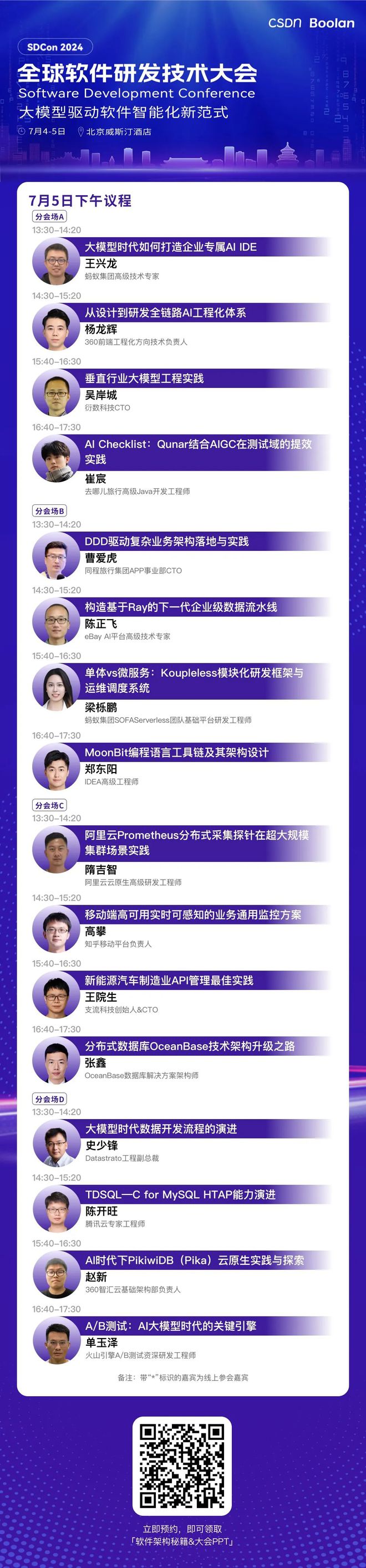 大师领衔专家云集SDCon 2024 全球软件研发技术大会日程发布！ 附参会指南(图5)