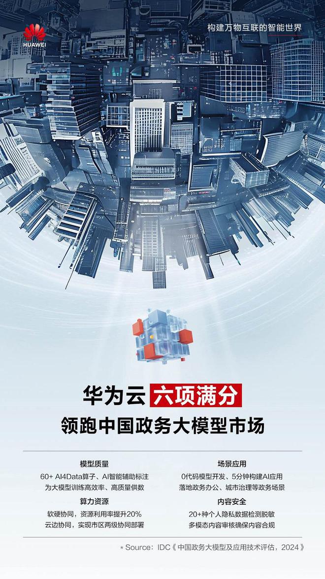 政务大模型加速落地华为云六项满分行业领先(图2)
