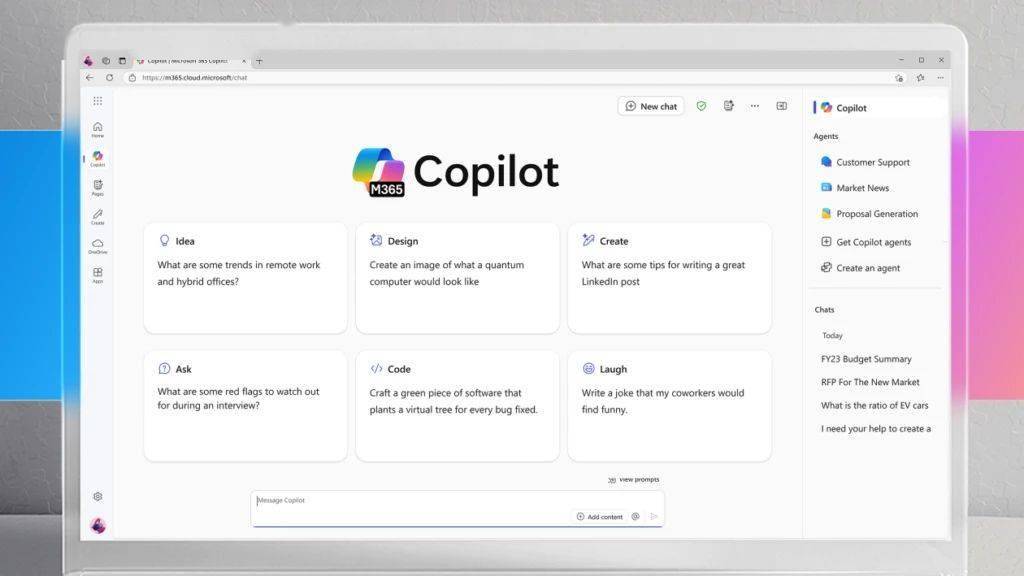 微软Microsoft 365 Copilot Chat上线AI办公新时代正式开启！